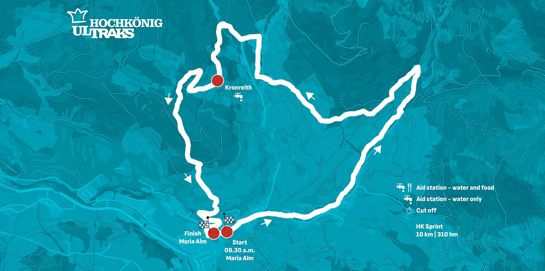 Hochkönig Ultraks HK Sprint Karte