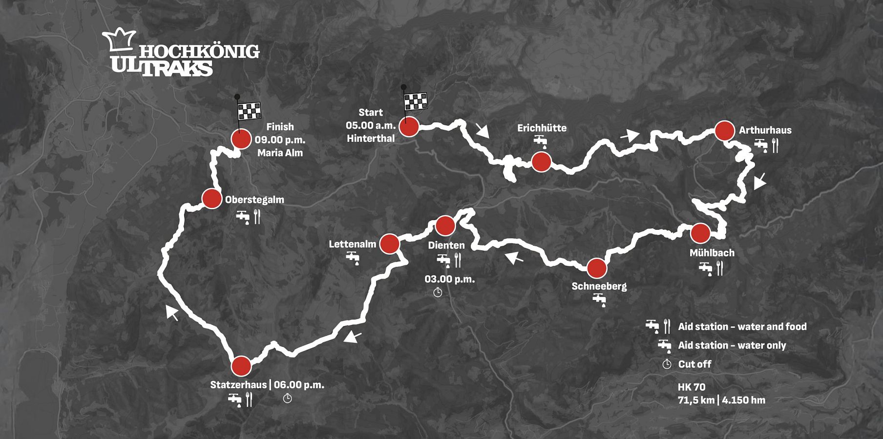 Hochkönig Ultraks HK70 Karte